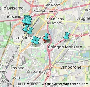 Mappa Via Pisa, 20099 Sesto San Giovanni MI, Italia (1.49909)