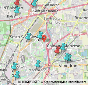 Mappa Via Pisa, 20099 Sesto San Giovanni MI, Italia (2.64417)