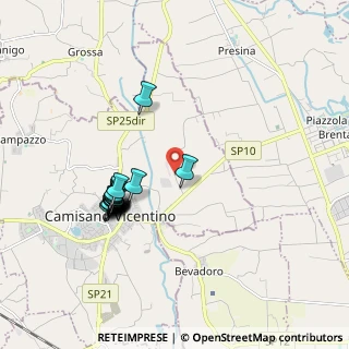 Mappa Via Malspinoso, 36043 Camisano Vicentino VI, Italia (1.7905)
