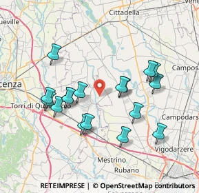 Mappa Via Malspinoso, 36043 Camisano Vicentino VI, Italia (7.05824)