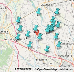 Mappa Via Malspinoso, 36043 Camisano Vicentino VI, Italia (6.7105)