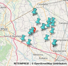 Mappa Via Malspinoso, 36043 Camisano Vicentino VI, Italia (6.52412)