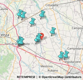 Mappa Via Malspinoso, 36043 Camisano Vicentino VI, Italia (7.71)