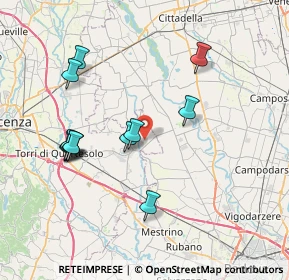 Mappa Via Malspinoso, 36043 Camisano Vicentino VI, Italia (7.51833)