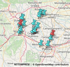 Mappa Via Malspinoso, 36043 Camisano Vicentino VI, Italia (12)
