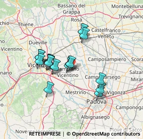 Mappa Via Malspinoso, 36043 Camisano Vicentino VI, Italia (11.4825)