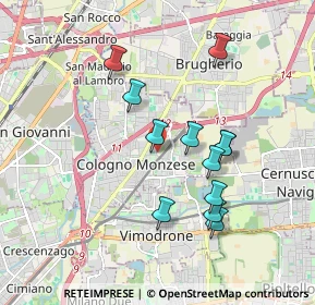 Mappa Via Arosio, 20093 Cologno Monzese MI, Italia (1.65833)