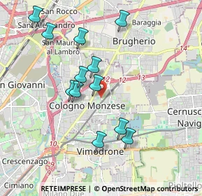 Mappa Via Arosio, 20093 Cologno Monzese MI, Italia (1.82417)