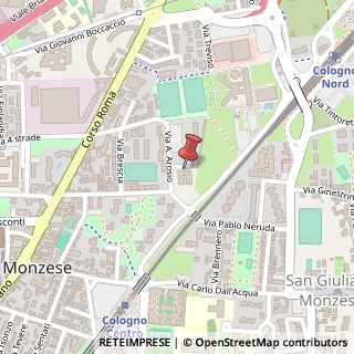 Mappa Via A.Arosio, 2, 20093 Cologno Monzese, Milano (Lombardia)
