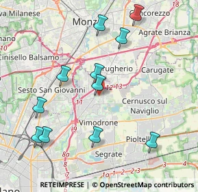 Mappa Via Arosio, 20093 Cologno Monzese MI, Italia (4.26273)