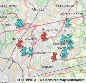 Mappa Via Arosio, 20093 Cologno Monzese MI, Italia (4.20571)