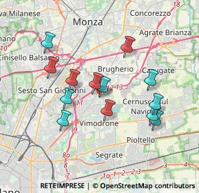 Mappa Via Arosio, 20093 Cologno Monzese MI, Italia (3.29923)