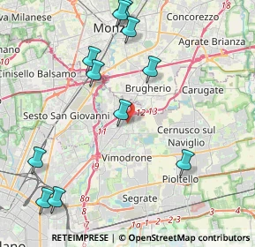 Mappa Via Arosio, 20093 Cologno Monzese MI, Italia (4.80091)