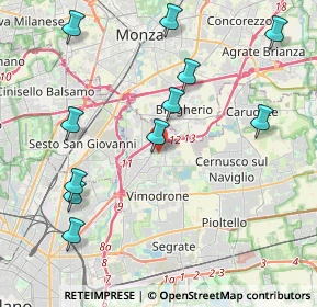 Mappa Via Arosio, 20093 Cologno Monzese MI, Italia (4.65091)
