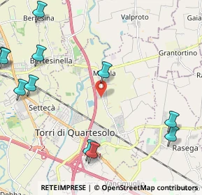 Mappa Via Montello, 36040 Torri di Quartesolo VI, Italia (3.31643)