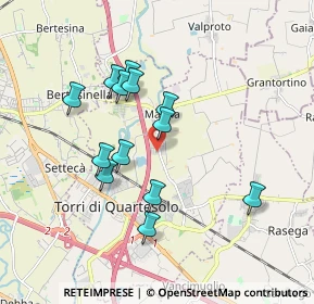 Mappa Via Montello, 36040 Torri di Quartesolo VI, Italia (1.59077)