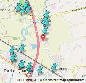 Mappa Via Montello, 36040 Torri di Quartesolo VI, Italia (1.392)