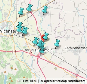 Mappa Via Montello, 36040 Torri di Quartesolo VI, Italia (3.40462)