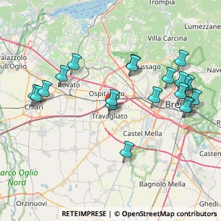 Mappa Via Vittorio Bachelet, 25039 Travagliato BS, Italia (9.0015)