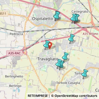 Mappa Via Palmiro Togliatti, 25039 Travagliato BS, Italia (2.33909)