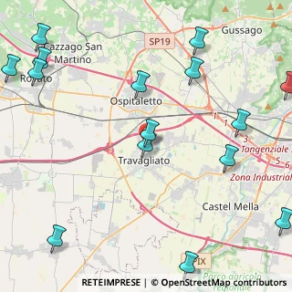 Mappa Via Vittorio Bachelet, 25039 Travagliato BS, Italia (6.08867)