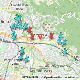 Mappa Viale del Piave, 25121 Brescia BS, Italia (1.2285)