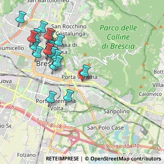 Mappa Viale del Piave, 25121 Brescia BS, Italia (2.325)