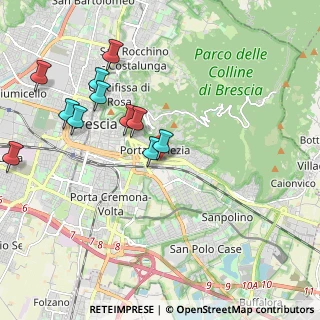 Mappa Viale del Piave, 25121 Brescia BS, Italia (2.08545)