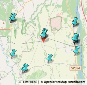 Mappa SP Rovasenda-Ghislarengo, 13040 Rovasenda VC (4.8585)