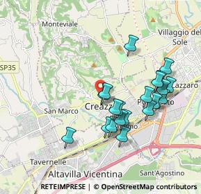 Mappa Via Alessandro Manzoni, 36051 Creazzo VI, Italia (1.7505)