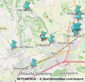 Mappa Via Alessandro Manzoni, 36051 Creazzo VI, Italia (2.64273)