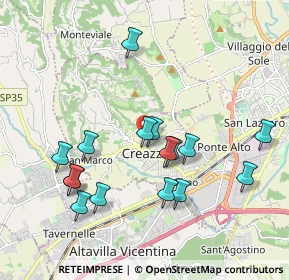 Mappa Via Alessandro Manzoni, 36051 Creazzo VI, Italia (1.90375)