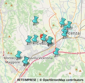 Mappa Via Alessandro Manzoni, 36051 Creazzo VI, Italia (3.44786)