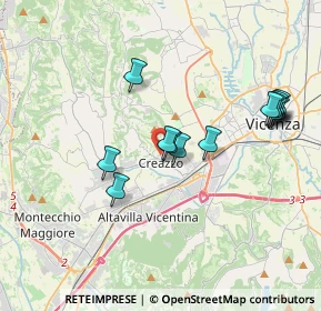 Mappa Via Alessandro Manzoni, 36051 Creazzo VI, Italia (3.53923)