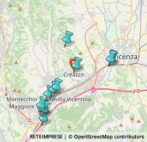 Mappa Via Alessandro Manzoni, 36051 Creazzo VI, Italia (4.16455)
