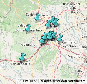 Mappa Via Alessandro Manzoni, 36051 Creazzo VI, Italia (9.35059)