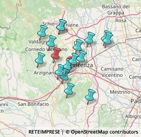 Mappa Via Alessandro Manzoni, 36051 Creazzo VI, Italia (11.18294)