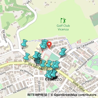Mappa Via Alessandro Manzoni, 36051 Creazzo VI, Italia (0.23571)