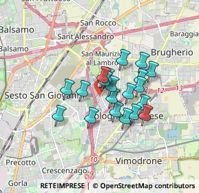 Mappa Via Siviglia, 20093 Cologno Monzese MI, Italia (1.225)