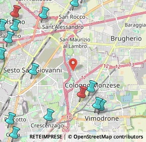Mappa Via Siviglia, 20093 Cologno Monzese MI, Italia (3.35118)