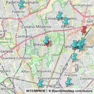 Mappa Viale Antonio Gramsci, 20091 Bresso MI, Italia (2.86615)