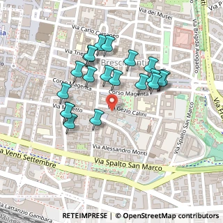 Mappa Piazza Moretto, 25121 Brescia BS, Italia (0.2095)