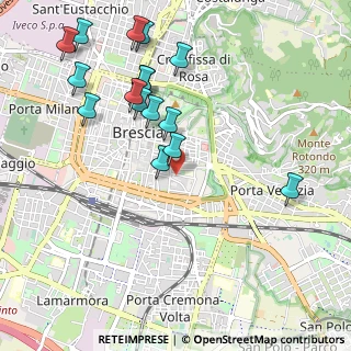 Mappa Piazza Moretto, 25121 Brescia BS, Italia (1.11063)