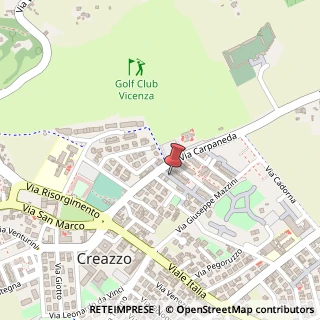 Mappa Via delle Ginestre, 9, 36051 Creazzo, Vicenza (Veneto)
