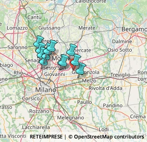 Mappa Via Padre Via David Maria Turoldo, 20063 Cernusco sul Naviglio MI, Italia (9.965)