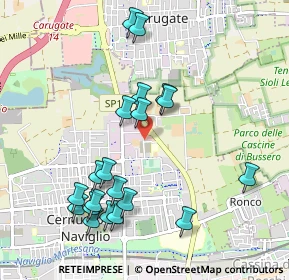 Mappa Via Padre Via David Maria Turoldo, 20063 Cernusco sul Naviglio MI, Italia (1.0465)