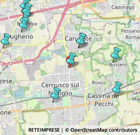 Mappa Via Besozzi corner of, 20063 Cernusco sul Naviglio MI, Italia (2.6625)