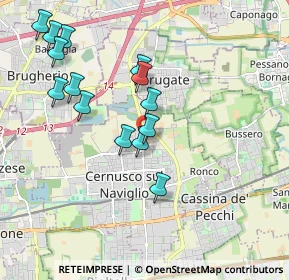 Mappa Via Besozzi corner of, 20063 Cernusco sul Naviglio MI, Italia (1.92071)