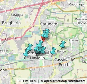 Mappa Via Besozzi corner of, 20063 Cernusco sul Naviglio MI, Italia (1.20938)