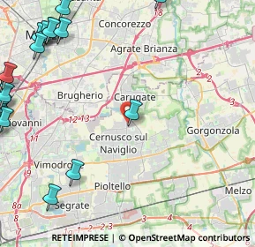 Mappa Via Besozzi corner of, 20063 Cernusco sul Naviglio MI, Italia (6.987)